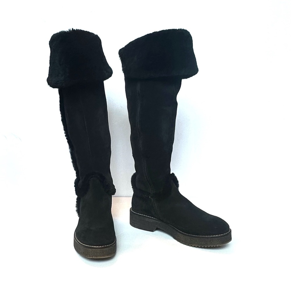 Vintage Manas Lea Foscati Angela Fur Cuffed Winter Boots